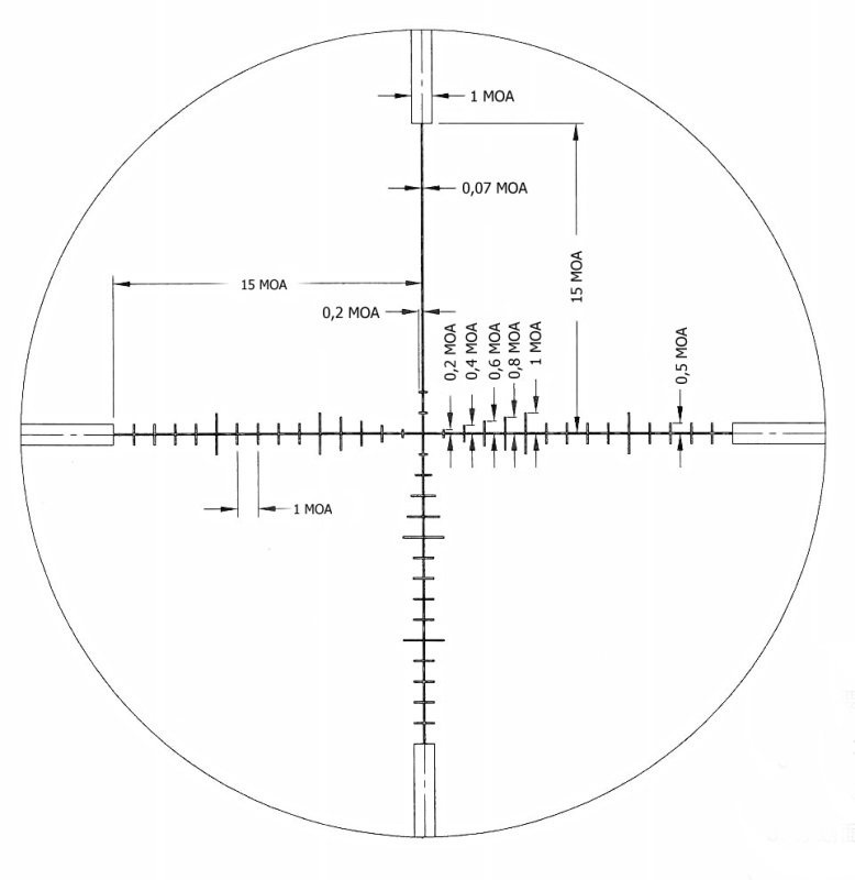 Reticle Tactical Hair Cross